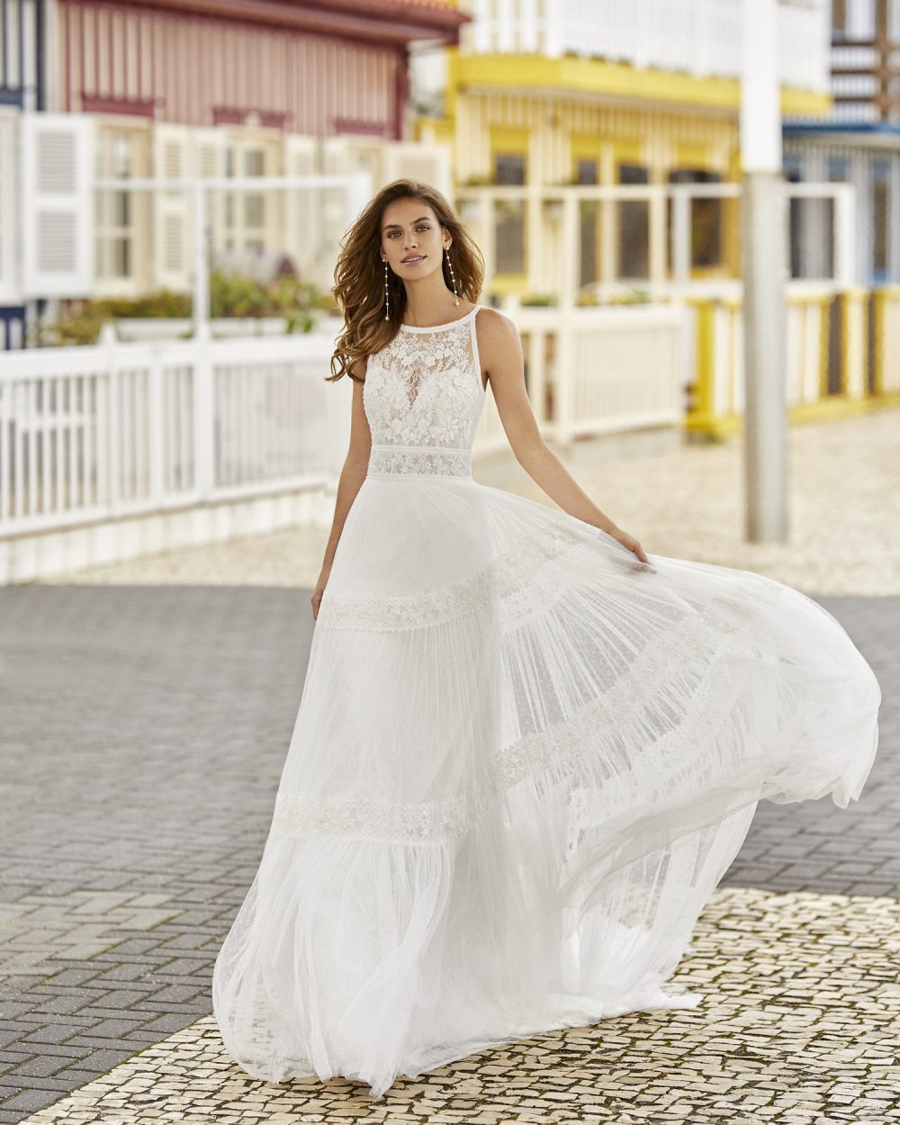 Mariages: abito da sposa Rosa Clarà 2021 a Vicenza, Verona, Padova, Veneto 5K116 HASSEL