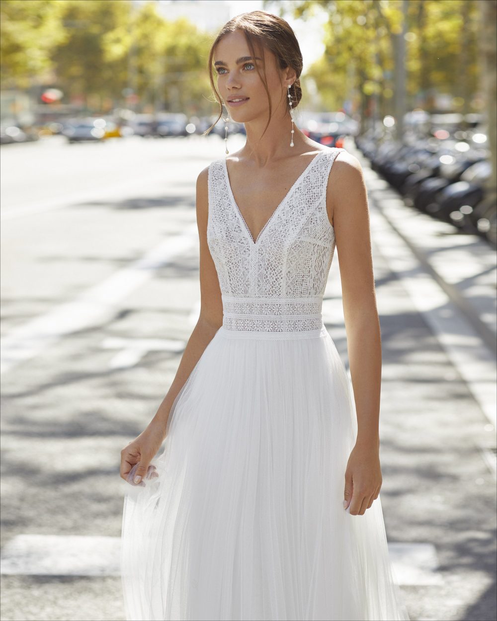 Mariages: abito da sposa Rosa Clarà 2021 a Vicenza, Verona, Padova, Veneto 5S132 YASI