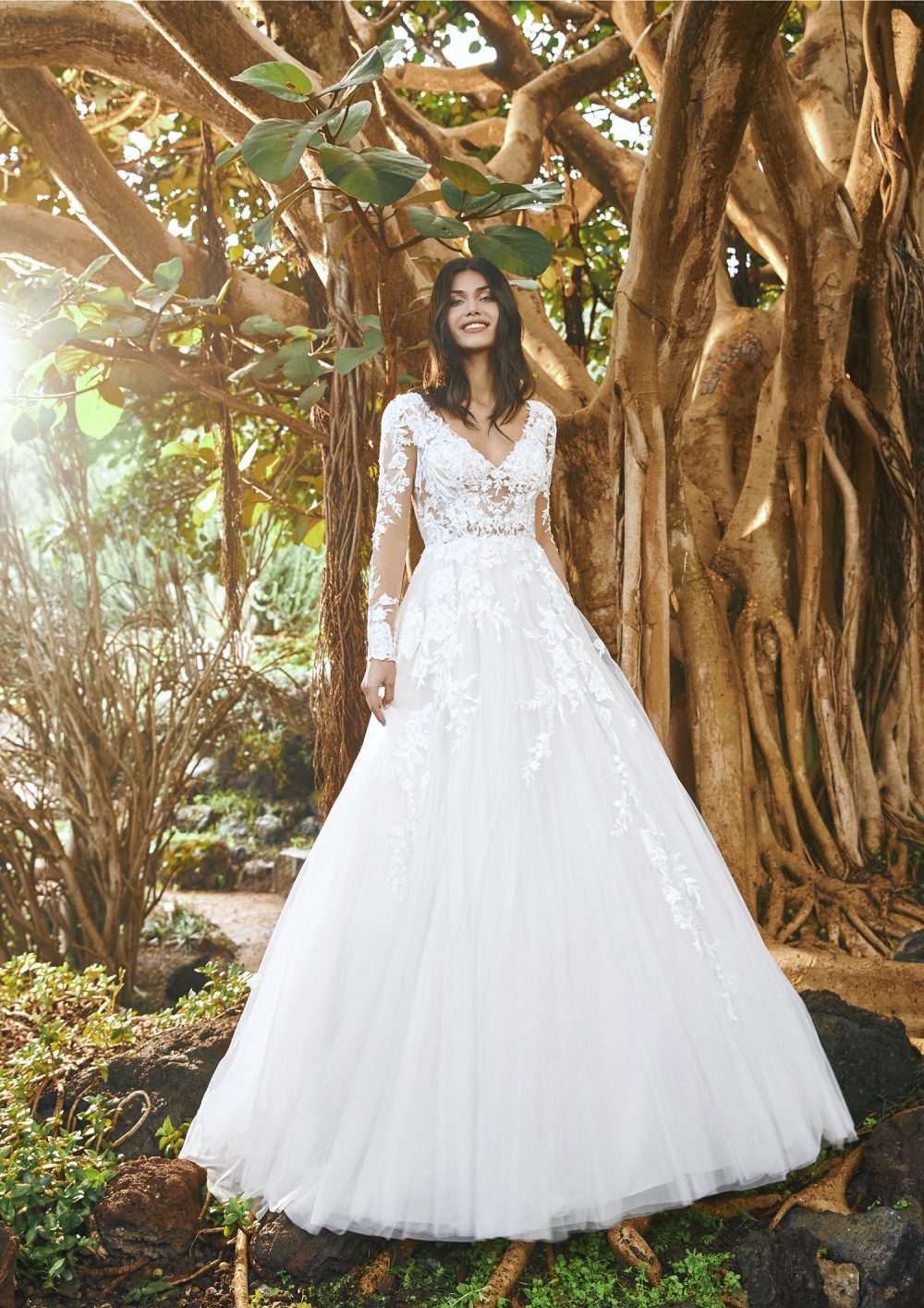 Pronovias 2022 abito vestito sposa Vicenza MAROON