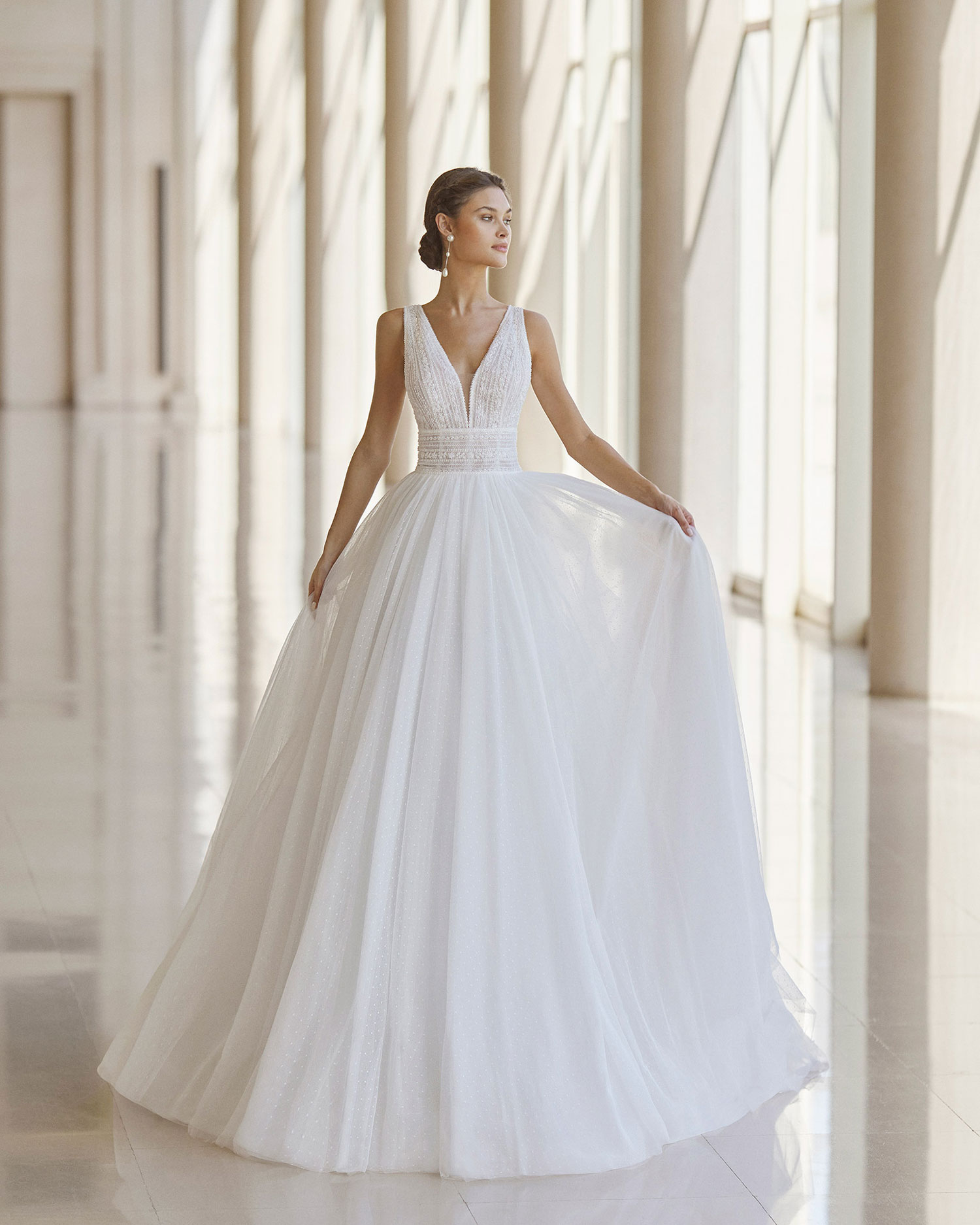 vestito da sposa rosa clarà