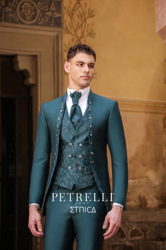 Spilla Per Cravatta Blu Con Cristalli - Made In Italy Per Sposo E Uomo - Foto 10